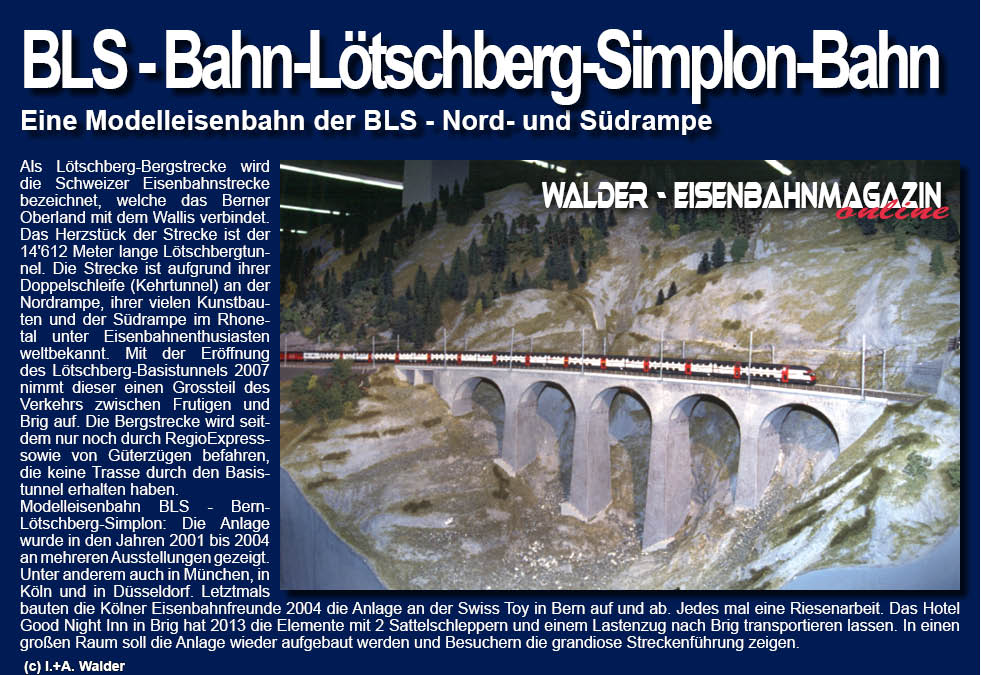 Eisenbahnmagazin BLS - Bern-Lötschberg-Simplon-Bahn 