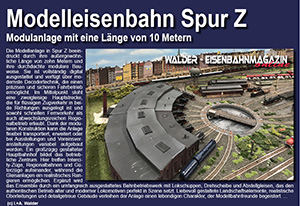 Märklin-Modulanlge mit 10 Meter Länge